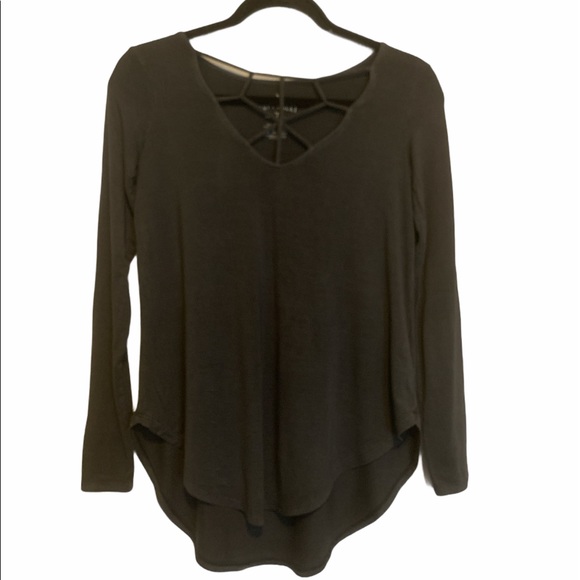 AEO Soft & Sexy Cage Front T-Shirt , Gray XS - Picture 2 of 10